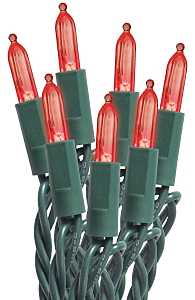 Sylvania 27552 Mini String Lights, 50-Lamp, C6, 20,000 hrs Average Life, 11 ft L