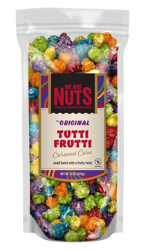 We Are Nuts 16009RX Caramel Corn, Tutti Frutti, 15 oz Bag, Pack of 12