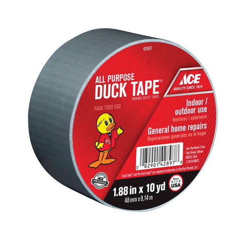 Ace Duct Tape 1.88 in. W x 10 yd. L Gray