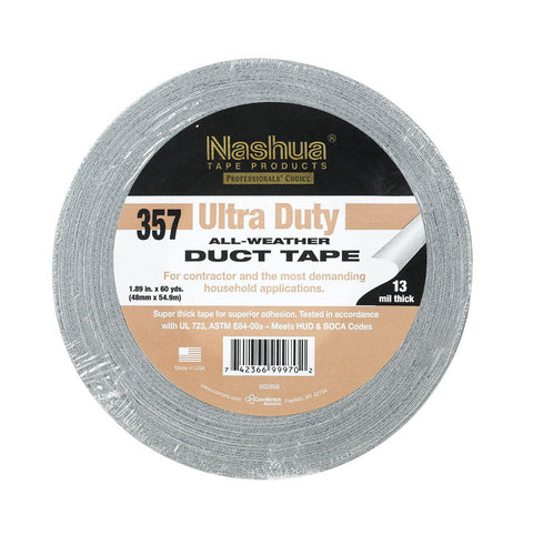 Nashua Duct Tape 1.89 in. W x 60 yd. L Silver