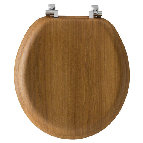 Bemis Wood Toilet Seat Round Oak