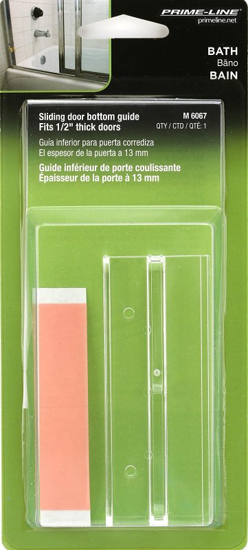 Prime-Line M 6067 Bottom Guide, Plastic, Clear
