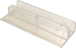 Prime-Line M 6067 Door Guide, 4-1/16 in L x 1-5/8 in W Dimensions, Plastic, Clear