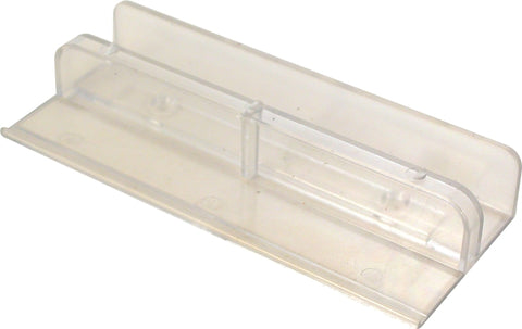 Prime-Line M 6067 Door Guide, 4-1/16 in L x 1-5/8 in W Dimensions, Plastic, Clear
