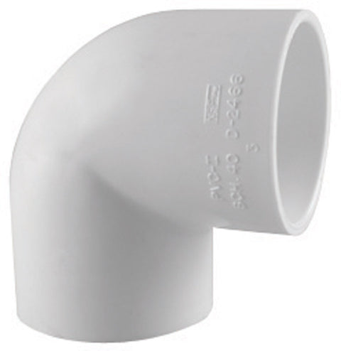Charlotte Pipe 3/4 in. Dia. x 3/4 in. Dia. Slip To Slip Schedule 40 90 deg. PVC Elbow