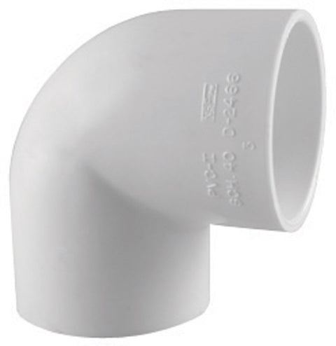 Charlotte Pipe Schedule 40 Slip To Slip 1-1/4 in. Dia. x 1-1/4 in. Dia. 90 deg. PVC Elbow