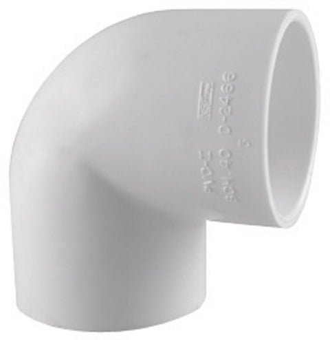 Charlotte Pipe 1-1/2 in. Dia. x 1-1/2 in. Dia. Slip To Slip Schedule 40 90 deg. PVC Elbow