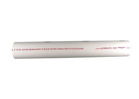 Charlotte Pipe Solid Pipe 1-1/2 in. Dia. x 2 ft. L Plain End Schedule 40 330 psi