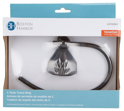 Boston Harbor 5060C-50-10-SOU Towel Ring, Wall Mounting