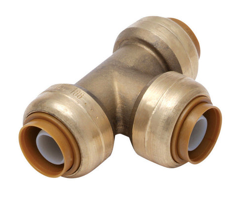 Sharkbite 1 in. Dia. x 1 in. Dia. x 1 in. Dia. Push To Push To Slip Brass Tee