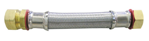 Ace 7/8 in. Compression x 3/4 in. Dia. Compression Stainless Steel Water Heater Supply Line 1