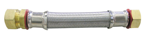 Ace 3/4 in. Compression x 3/4 in. Dia. FIP Stainless Steel Water Heater Supply Line 1.5 ft.