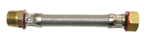 Ace 3/4 in. FIP x 3/4 in. Dia. MIP Stainless Steel Water Heater Supply Line 1.5 ft.