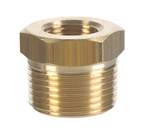 Ace 3/8 in. Dia. x 1/8 in. Dia. MPT To FPT Yellow Brass Hex Bushing