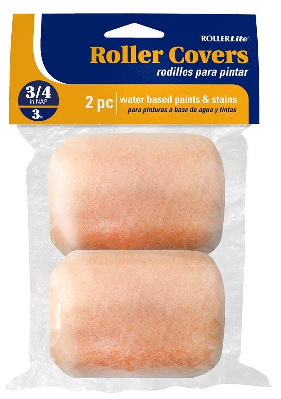 RollerLite All-Purpose 3AP075D Roller Cover, 3/4 in Thick Nap, 3 in L ...