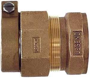 Legend T-4305NL Series 313-274NL Pipe Coupling, 3/4 in, Compression x FNPT, Bronze, 100 psi Pressure