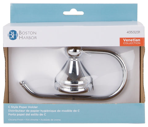 Boston Harbor 5055C-26-10-SOU C Style Paper Holder, Steel Ring/Zinc, Chrome
