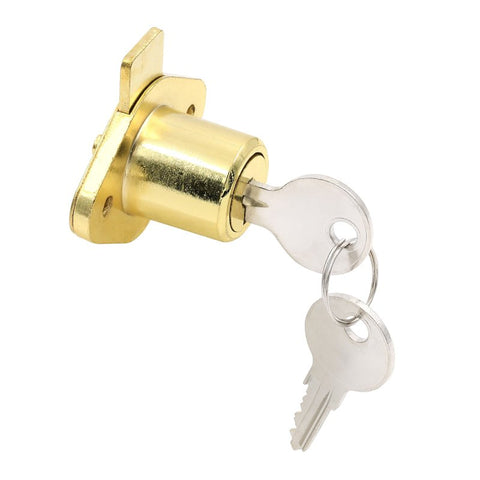 Defender Security U 9947KA Lock, Cam, Keyed Lock, Stainless Steel, Brass