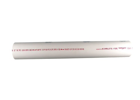 Charlotte Pipe Solid Pipe 3/4 in. Dia. x 2 ft. L Plain End Schedule 40