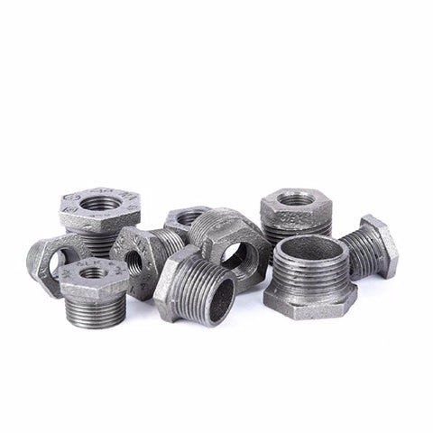 STZ Industries 4 in. MIP each X 3 in. D FIP Black Malleable Iron Hex Bushing