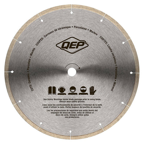 QEP Black Widow 6-1008BW Blade, 10 in Dia, 5/8 in Arbor, Thin Rim