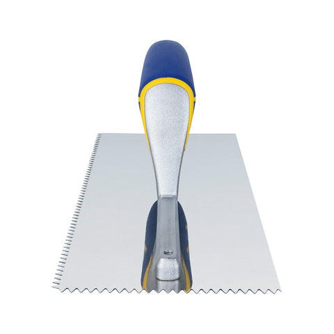 QEP 49917-12 Trowel, 11 in L, 4-1/2 in W, V-Notch Notch, Contoured, Cushioned Grip Handle