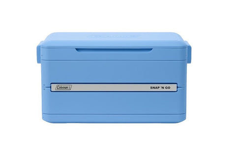 Coleman Snap 'N Go Series 2226072 Collapsible Hard Cooler, 35 qt Cooler, Polypropylene, Blue Sky, 48 hr Ice Retention