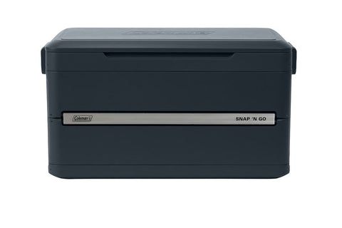 Coleman Snap 'N Go Series 2227729 Collapsible Hard Cooler, 55 qt Cooler, Polypropylene, Mussel, 64 hr Ice Retention