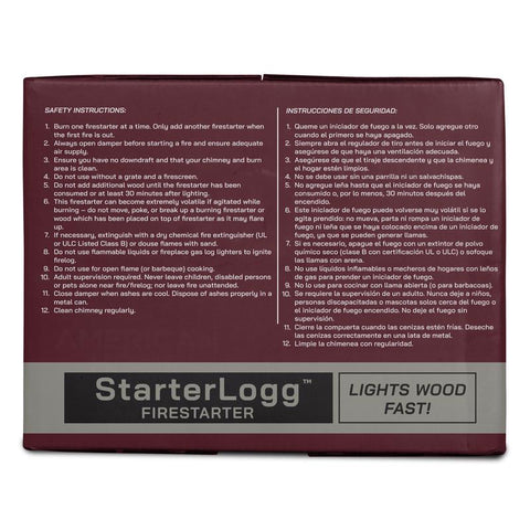 Pine Mountain Starter Logg Pine Sawdust Fire Starter 30 min 6 pk
