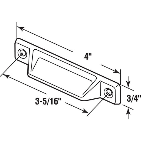 Prime-Line F 2630 Sash Lift, 4 in L Handle