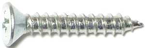 Midwest Fastener 02556 Screw, 100 PK, #8 Thread, 1 in L, Coarse Thread, Flat Head, Phillips Drive, Sharp Point