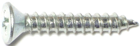 Midwest Fastener 02556 Screw, 100 PK, #8 Thread, 1 in L, Coarse Thread, Flat Head, Phillips Drive, Sharp Point