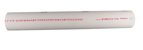 Charlotte Pipe Solid Pipe 1-1/4 in. Dia. x 2 ft. L Plain End Schedule 40