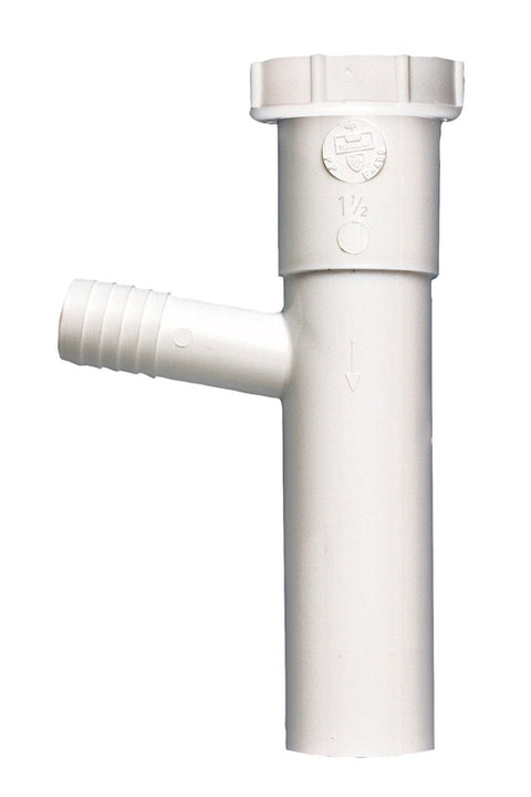 Ace 1-1/2 in. Dia. x 8 in. L Rubber Branch Tailpiece