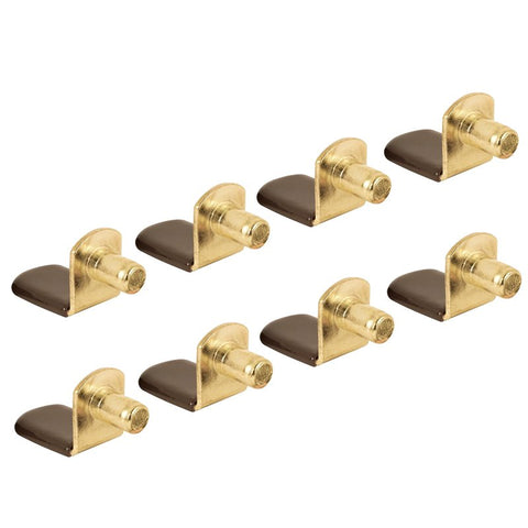 Prime-Line 747-5221 Shelf Support Peg, Brass, Brown, Pack of 6