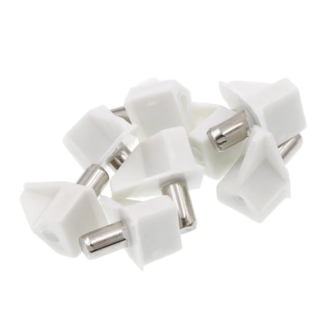Prime-Line 698-9735 Shelf Support Peg, 15 lb, Metal/Plastic, White, Pack of 6