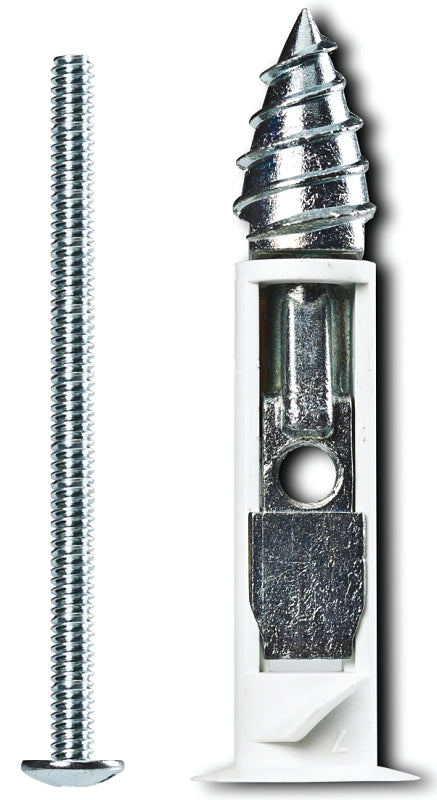 Cobra Anchors 364R Driller Toggle Bolt, 3 in L, Zinc, Chrome Zinc, 100 lb