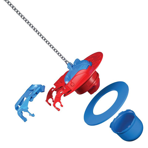 Fluidmaster 523A-009-T4 Adjustable Flapper, Plastic/Rubber, Multi-Color, For: 2 in and 3 in Flush Valves