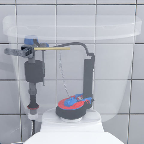 Fluidmaster 523A-013-T4 Universal Super Flapper, For: 2 in and 3 in Flush Valves