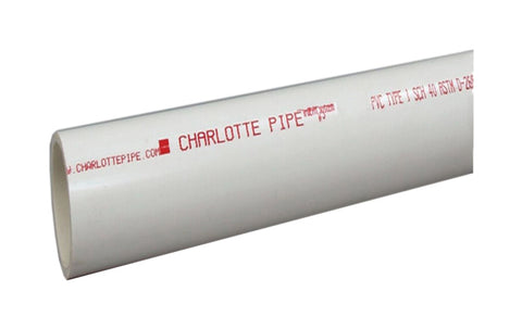 Genova PVC DWV Pipe 4 in. Dia. x 10 ft. L Plain End Schedule 40 220 psi