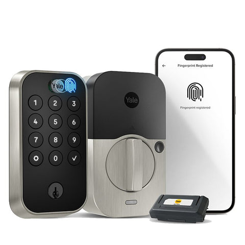 Yale Assure Lock 2 Touch Series YRD410-F-WF1-619 Keypad with Wi-Fi, Grade 2 Grade, Satin Nickel, 2-3/8, 2-3/4 in Backset