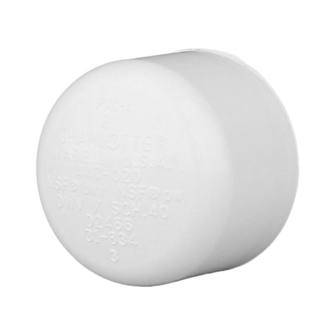 Charlotte Pipe Schedule 40 1 in. Slip PVC Cap 10 pk