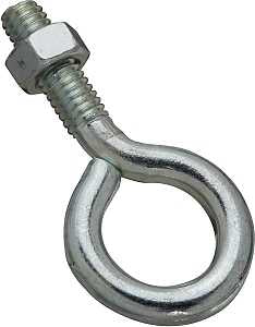 National Hardware N221-150 Eye Bolt, 5/16-18 Thread, 1 in L Thread, 3/4 in ID Dia Eye, 1.22 in L Shank, Steel, Zinc, Pack of 10