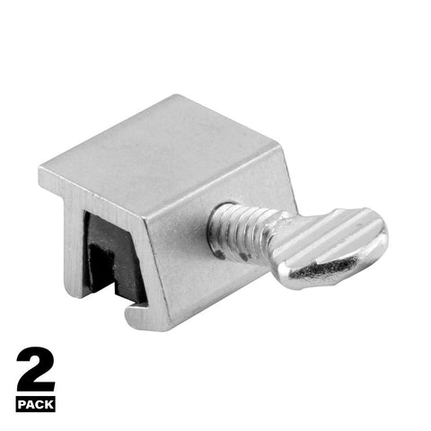 Prime-Line U 10551 Sliding Window Lock, 7/16 in L x 1/4 in W Backplate, Aluminum, Mill