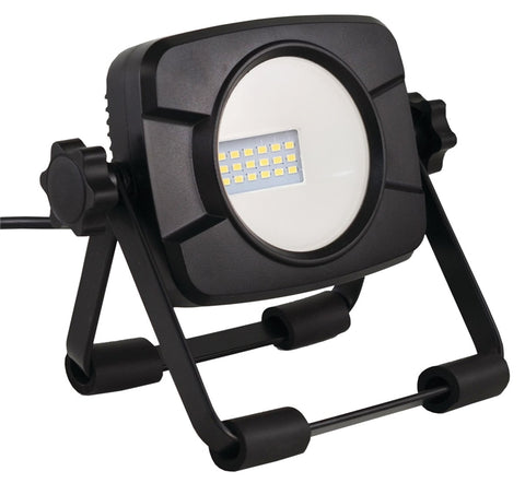 POWERZONE C1-1000SS Work Light With Stand, 15 W, 120 VAC, LED Bulb, 1000 lumens, 4000 K, CRI 80, 5 ft L