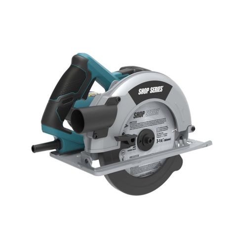 ShopSeries SS3404 Circular Saw, 12 A, 7-1/4 in Dia Blade, 1-3/4 in at 45 deg, 2-9/16 in at 90 deg D Cutting