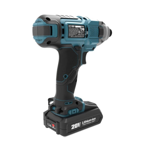 ShopSeries SS2302 Impact Driver, Battery Included, 20 V, 2 Ah, 1/4 in Drive, Hex Drive