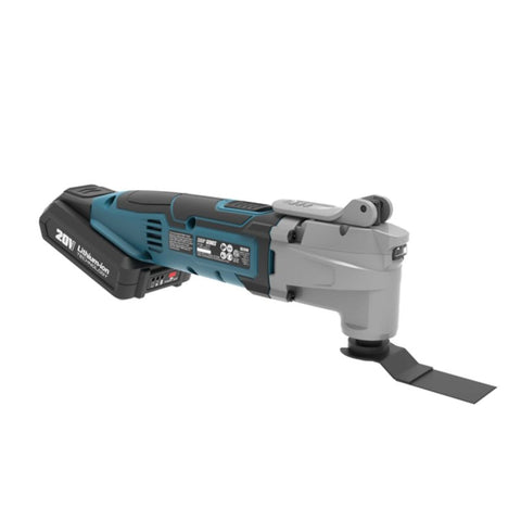 ShopSeries SS2818 Cordless Oscillating Tool, Battery Included, 20 V, 2 Ah, 5000 to 20,000 opm, 1-1/8, 1-3/8 in Blade