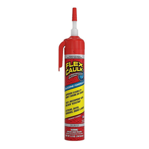 Flex Seal Flex Caulk US600CLR200 Caulk, Clear, 24 hr Curing, 0 to 150 deg F, 6.5 oz Aerosol Can