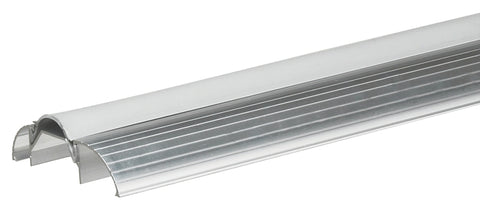 Frost King ST26HRA Top Threshold, 1 in H, 36 in L, 3 in W, Aluminum/Vinyl, Silver